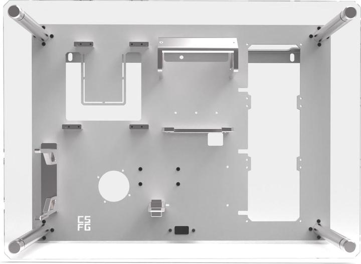Image du produit Creative Solutions For Gamers CSFG Frostbite Boîtier mural - blanc, Micro-ITX (Micro-ITX)