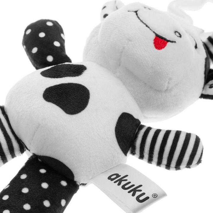 Produktbild Akuku A0471 Kuh Rassel Kuh Schwarz Und Weiss Plüsch