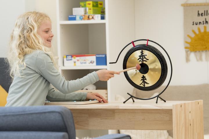 Immagine prodotto Betzold Musik Gong da tavolo con supporto in metallo (Campanella)