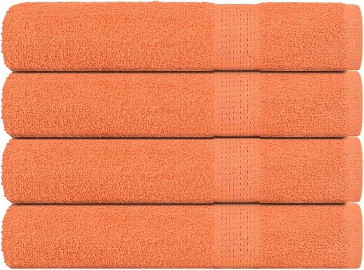 Actual product image VidaXL Towels 4 pcs. Orange 100x200 cm 360 g/m² 100% cotton beach towel