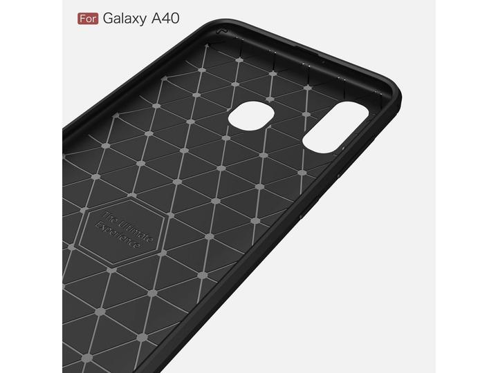 Immagine prodotto Screenguard Samsung Galaxy A40 Cover Carbon Brushed Soft TPU (Samsung Galaxy A40)