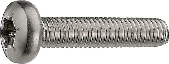 Produktbild Bossard Schraube, Maschine / Flachkopf, Torx, T20, M4, 6mm, Packung à 100 Stück (100 Schrauben pro Stück)
