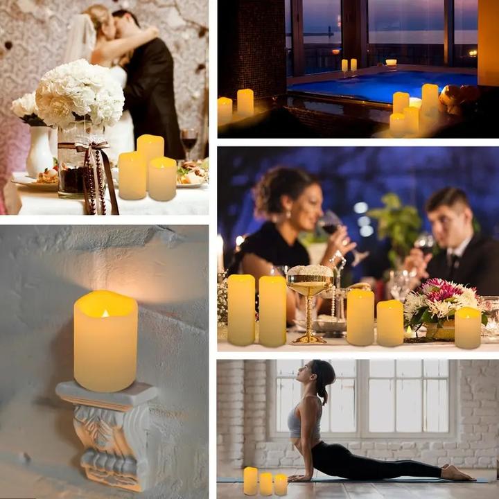 Actual product image Cbx 10 flameless LED candles with remote control and timer function (10 x)