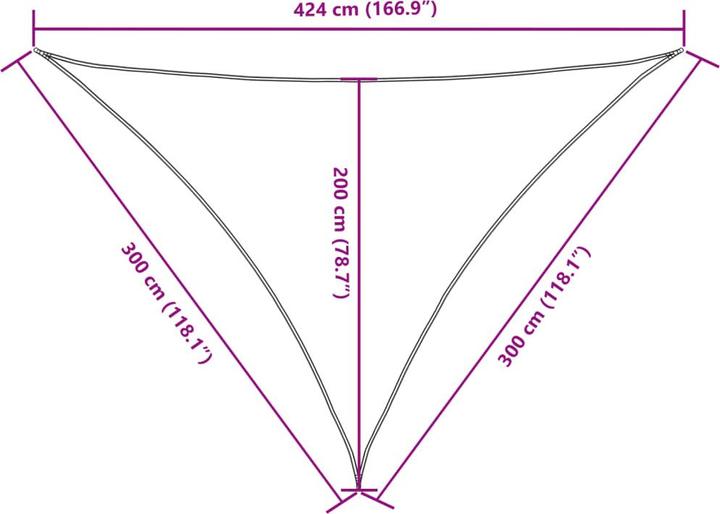 Actual product image VidaXL Awning (300 x 300 x 424 cm)