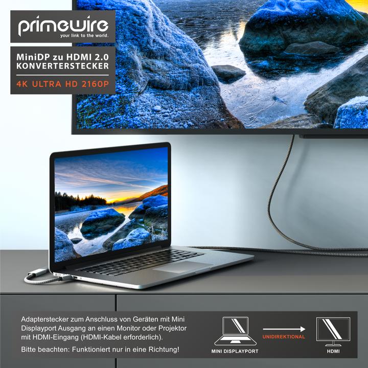 Actual product image Primewire Mini DisplayPort - HDMI (0.20 m, HDMI, DisplayPort)