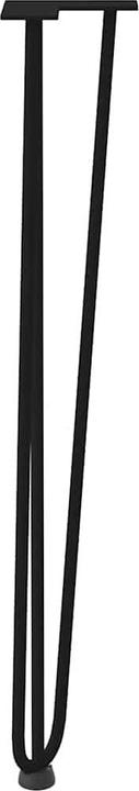 Produktbild VidaXL Haarnadelbeine 4 Stk. Schwarz 72 cm Massivstahl Hairpin Tischbein