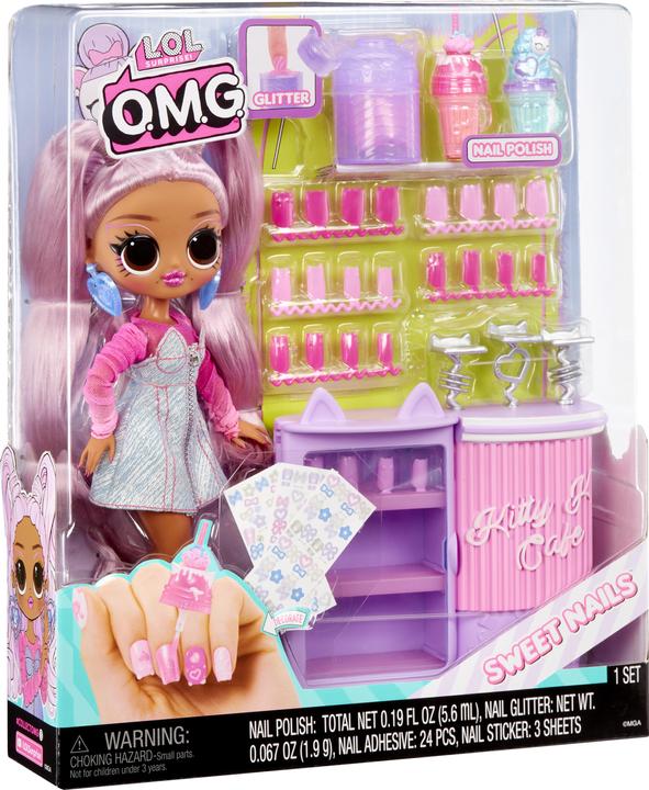 Actual product image MGA OMG Sweet Nails™ - Kitty K Café