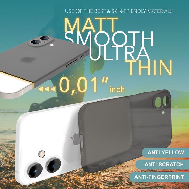 Produktbild Nalia Extrem Dünnes 0,3mm Mattes Hardcase (Apple iPhone 16 Plus)