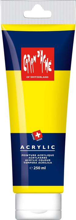 Actual product image Caran d'Ache Acrylic (Primary yellow, 250 ml)