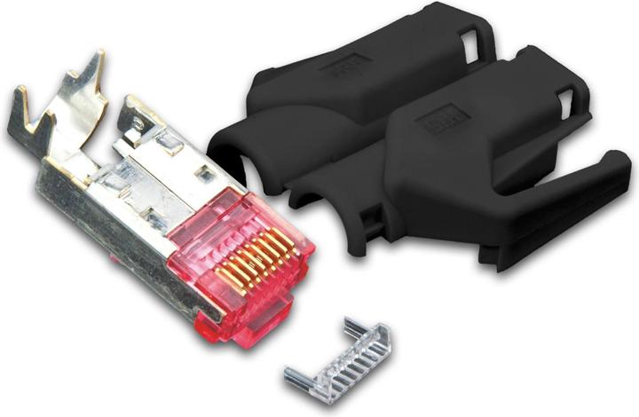 Produktbild Wirewin Stecker RJ45 Hirose TM21 50 Stück, Rot (Netzwerkkabel Stecker)