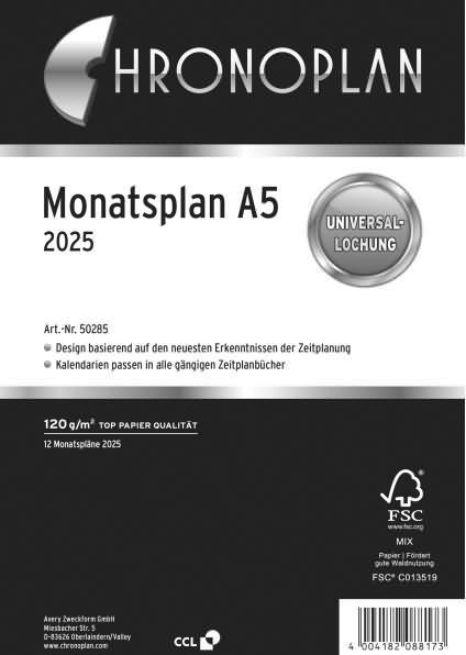 Produktbild Chronoplan Monatsplan (A5, Deutsch)