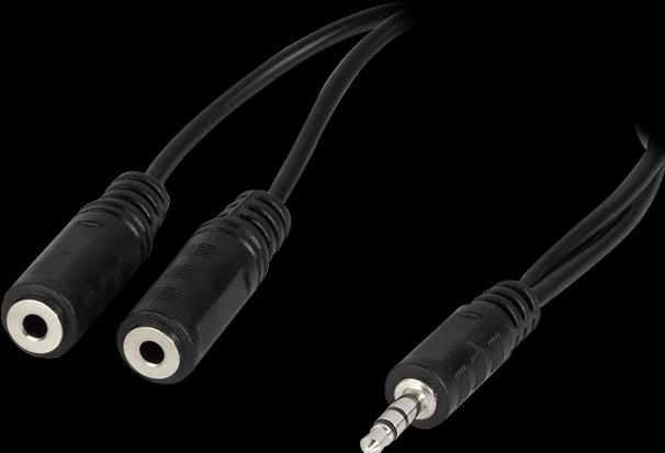 Actual product image LogiLink CA Connection cable (0.20 m, 3.5mm jack (AUX))