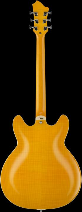 Produktbild Hagstrom E-Gitarre, Super Viking, Dandy Dandelion Flame (Halbakustik Gitarre)