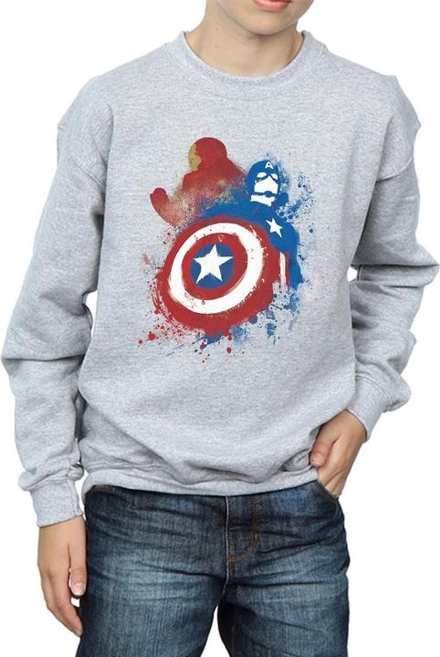 Immagine prodotto Captain America Civil War Painted Vs Iron Man Felpa Ragazzi (140, 146)