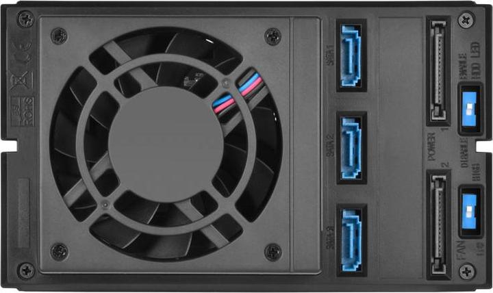 Immagine prodotto Silverstone SST-FS303-12G - Backplane mobile per rack a 3 baie in alluminio senza vassoio hot swap con ventola (3.5")