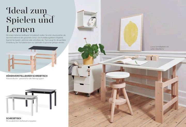 Actual product image Manis-h Manis h desk height adjustable with tilt function 140x65 Snow white (140 x 65 x 60 cm)
