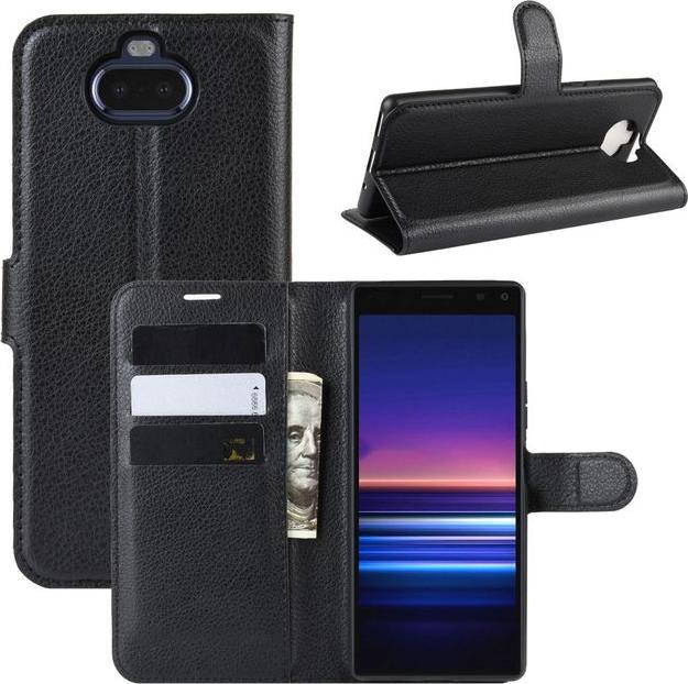 Actual product image MU Classic Litchi Leather Bookcover Series (Sony Xperia 8)