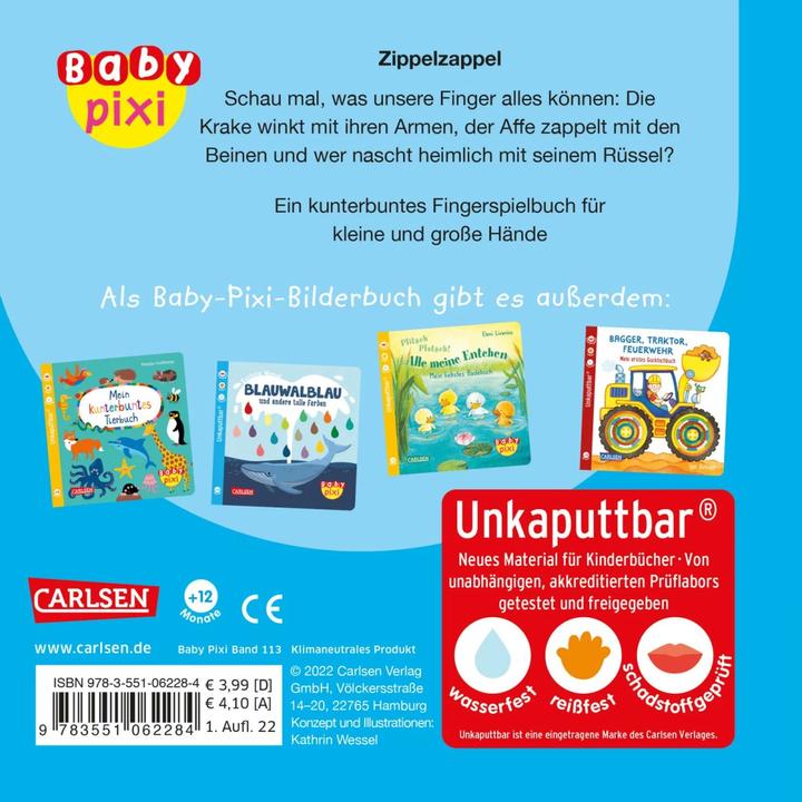 Produktbild Baby Pixi (unkaputtbar) 113: Zippelzappel Trippeltrappel (Deutsch)