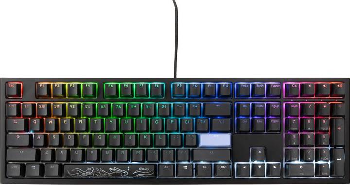 Immagine prodotto Ducky Tastiera da gioco Shine 7 PBT, MX-Red, LED RGB - blackout (USA) (US, Cablato)