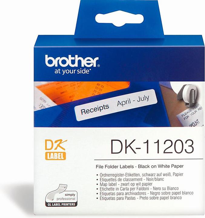 Immagine prodotto Brother DK-11203 Etichette per cartelle di file