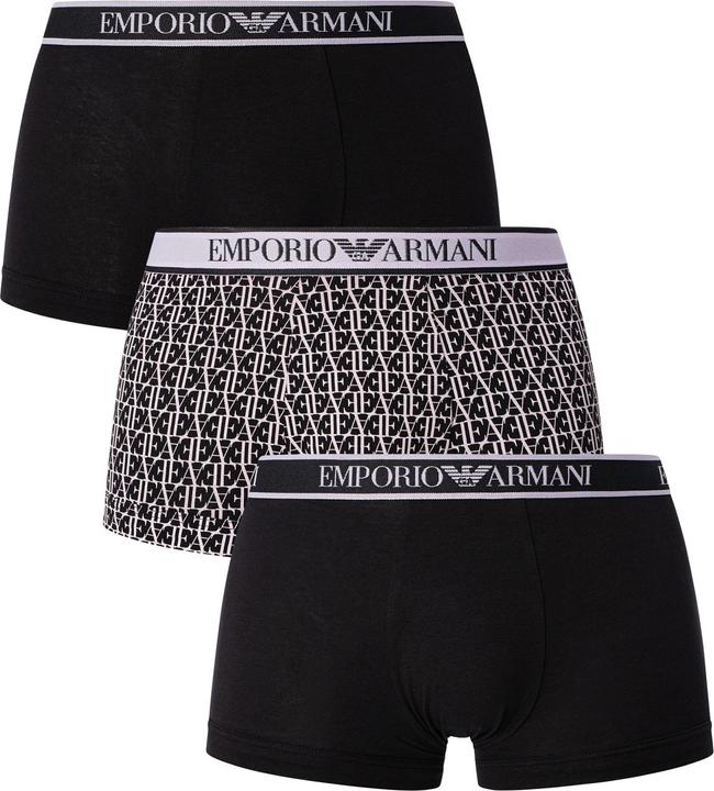 Actual product image Emporio Armani Mens Boxer Shorts (Pack of 3) (M, pack of 3)