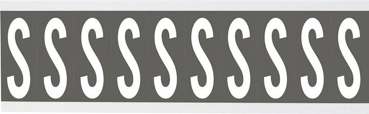 Actual product image Brady CNL2 Series labels with numbers and letters