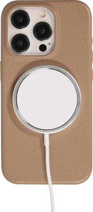 Produktbild PhoneLook Hülle Vollständig genarbtes Luxuskalbsleder mit Metallknöpfen und MagSafe (Apple iPhone 15 Pro)