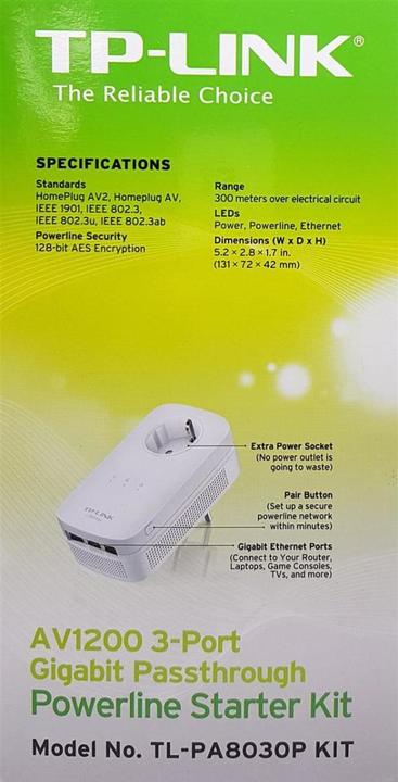 Actual product image TP-Link TL-PA8030P Kit (1300 Mbit/s)