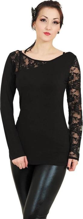 Actual product image Spiral Womens/Ladies Lace Shoulder Long-Sleeved Top (L)