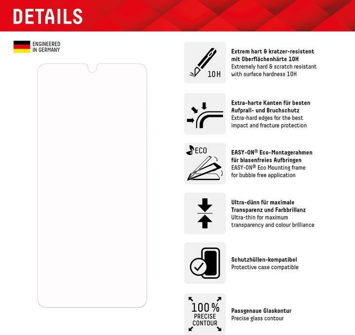Actual product image Displex Real Glass, 2D Panzerglas (1 Piece, Google Pixel 8)