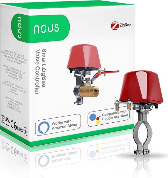 Actual product image Nous Smart Valve Controller LZ3 ZigBee
