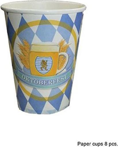 Image du produit Funny Fashion Oktoberfest gobelets en carton 8 pièces (8 x)
