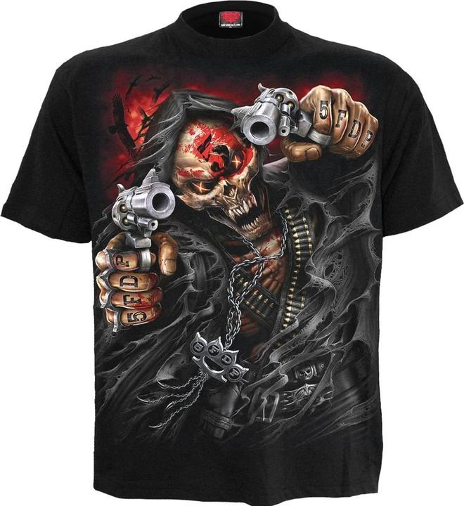 Actual product image Spiral Unisex Adult Assassin Five Finger Death Punch Back Print T-Shirt (L)