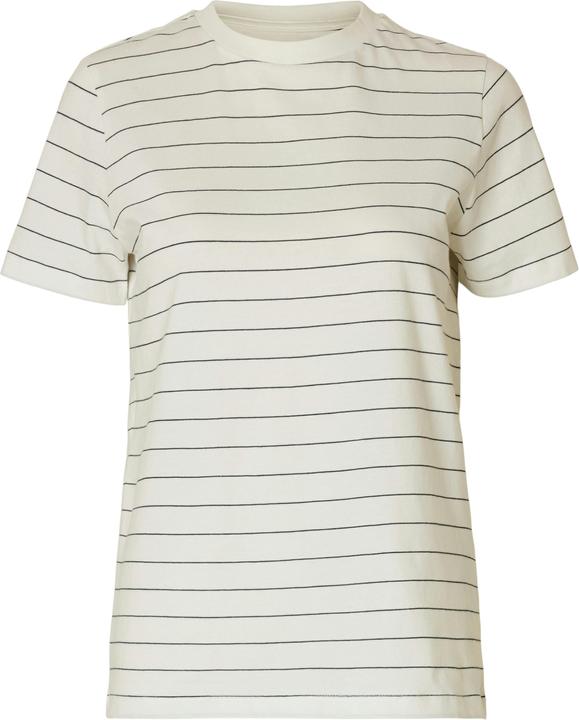 Image du produit Selected Femme T-shirt en coton rayé (M)