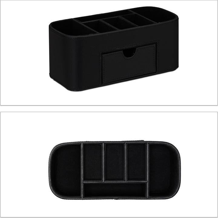 Actual product image Relaxdays Desk Organiser Faux Leather