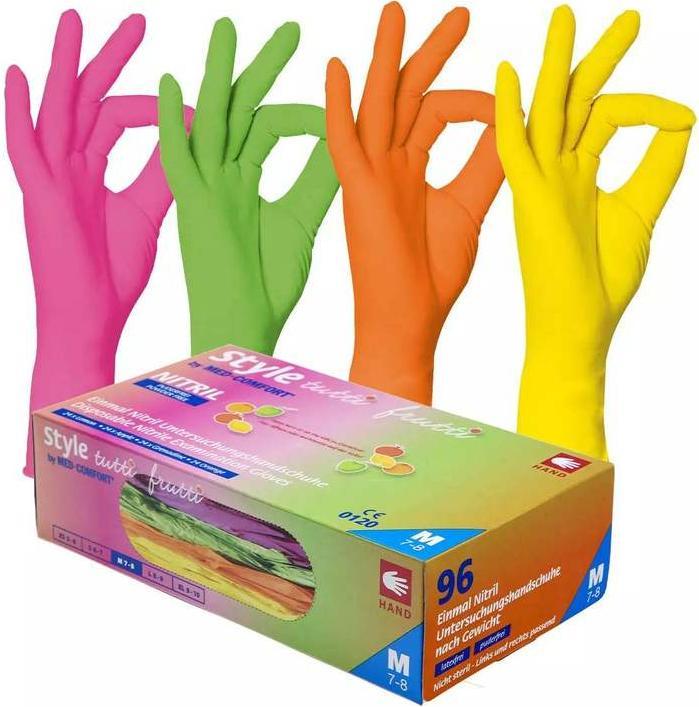 Image du produit Ampri Gants en nitrile jetables style Tutti Frutti (L)