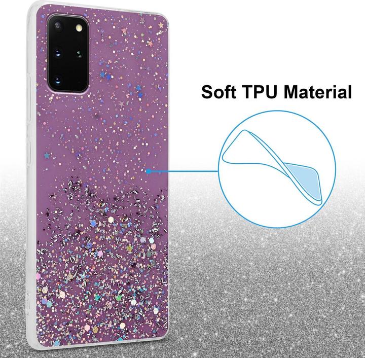 Actual product image Cadorabo TPU cover sparkling glitter (Samsung Galaxy S20+)