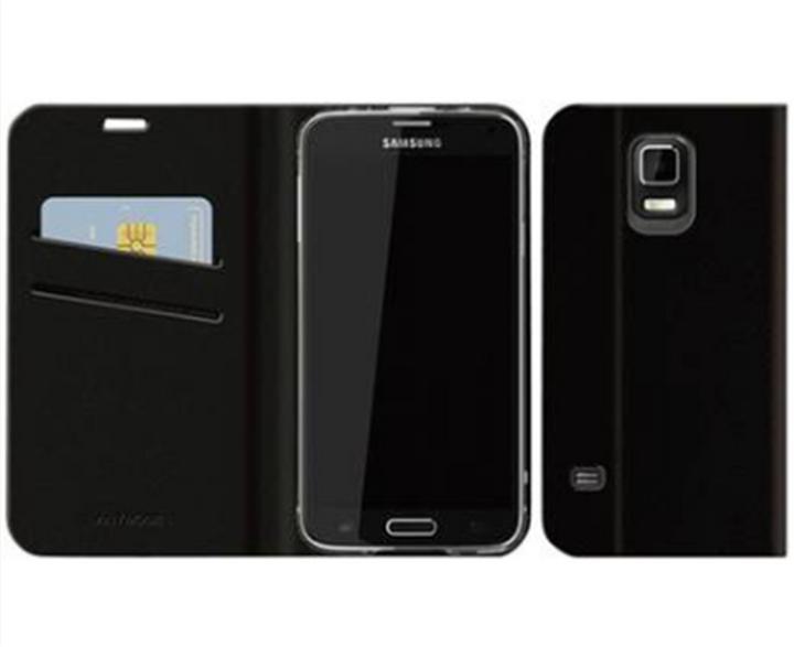 Actual product image AnyMode Diary Case for Galaxy S5 Black (Samsung Galaxy S5)