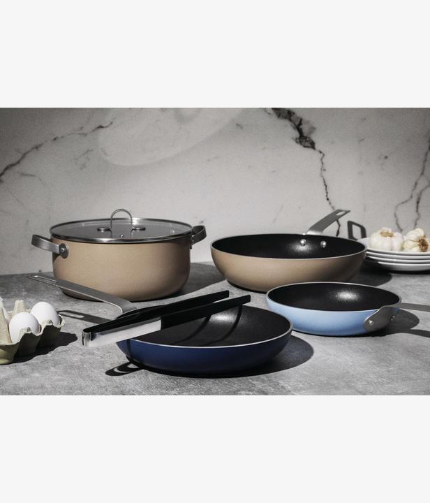 Actual product image Alessi Cooking pot set TAMA (Frying pan, Aluminium)