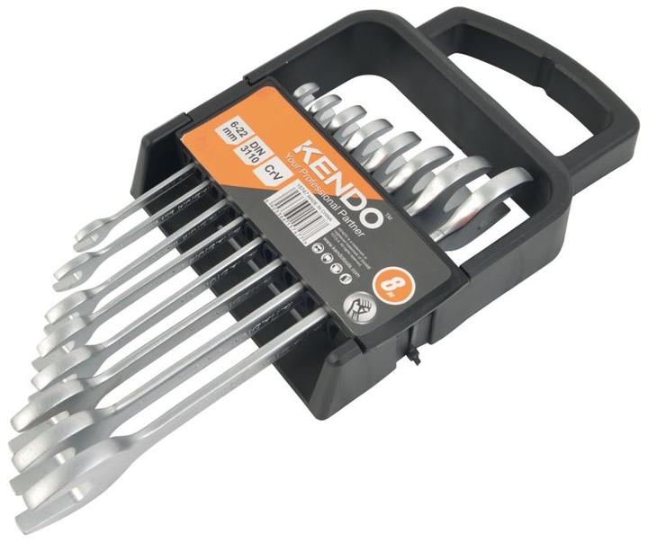 Actual product image Kendo Double open-ended spanner set 8-piece (22 mm)