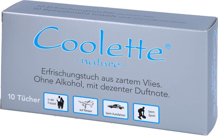 Image du produit Coolike-Regnery Lingettes rafraîchissantes Coolette Nature non tissées, 10 pces TUE (Lingettes)