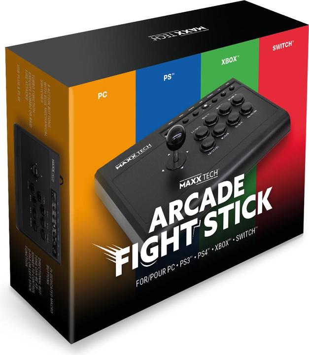 Produktbild Maxx Tech Multiplatform Arcade Fight Stick (Switch, Xbox One X, PC, Xbox One S, PS4, Android, PS3)