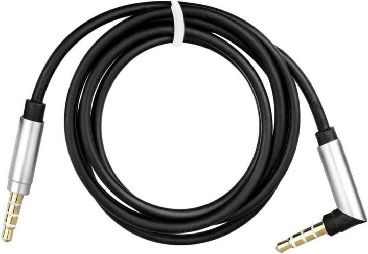 Immagine prodotto OEM Converter Cable AUX Jack 3,5 mm (male) to Jack 3,5 mm (male) at an angle 90 degree 1 m black (1 m)