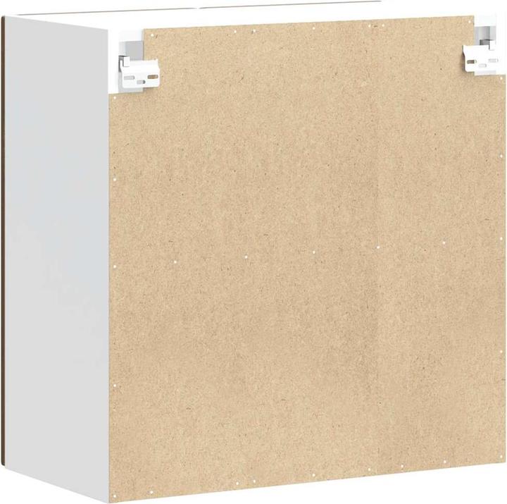 Immagine prodotto VidaXL Pensile da cucina con anta in vetro Kalmar marrone effetto rovere (60 x 31 x 60 cm)