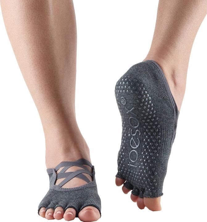 Actual product image Toesox Elle half toe socks with silicone studs (M)
