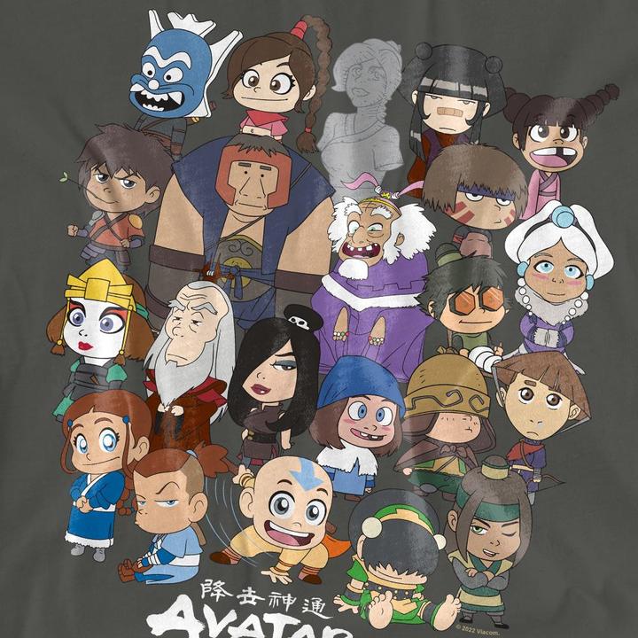 Actual product image Avatar: The Last Airbender Unisex Adult Chibi Group T-Shirt (S)