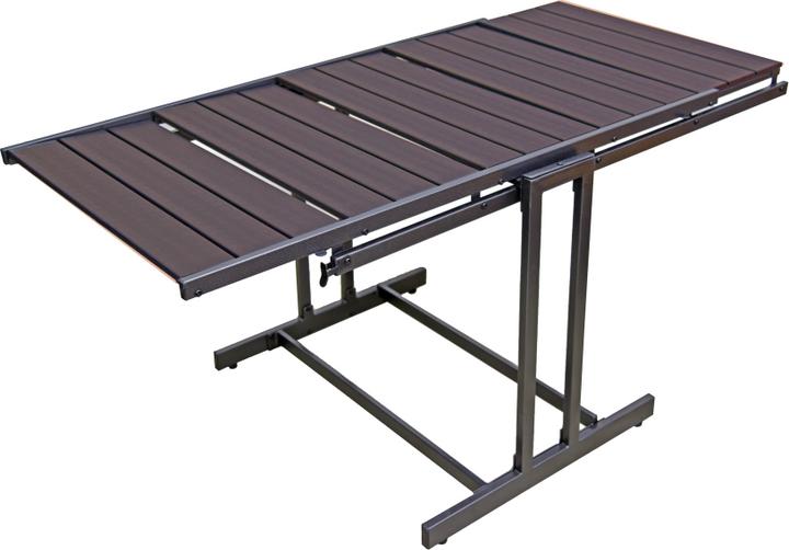Garden Pleasure Blumenregal TABORA Metall dunkelbraun rechteckig 70,2 x 131,0 cm