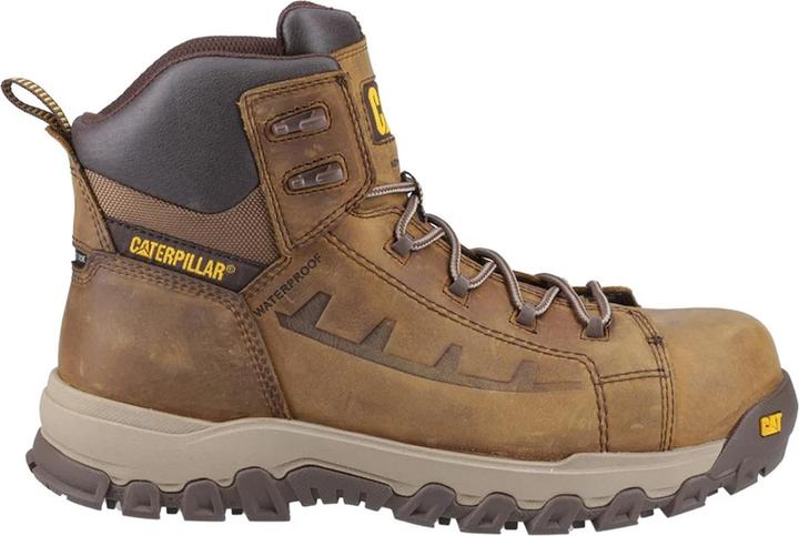 Actual product image Cat Mens Threshold Rebound Grain Leather Composite Toecap Safety Boots (43)
