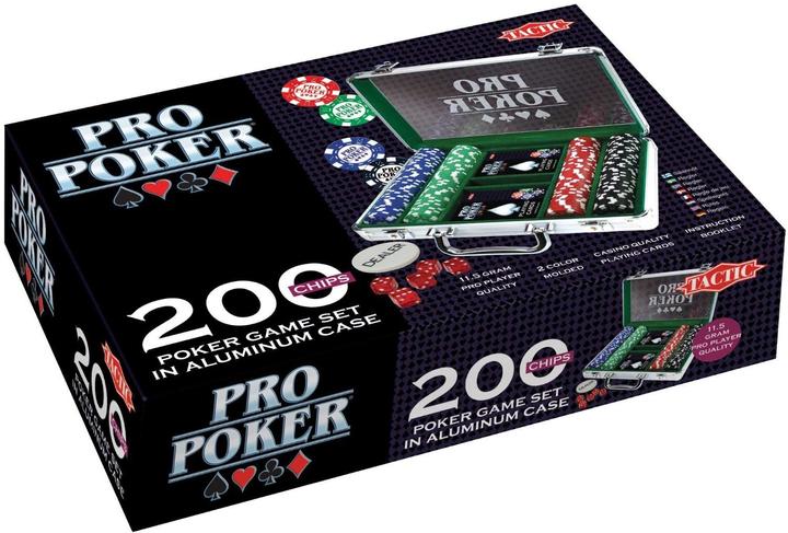 Image du produit Tactic Mallette de poker Pro, 200 jetons (Néerlandais)