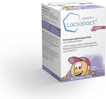 Lactobact JUNIOR + Drops (60 Stück, Bonbon, 56 g)